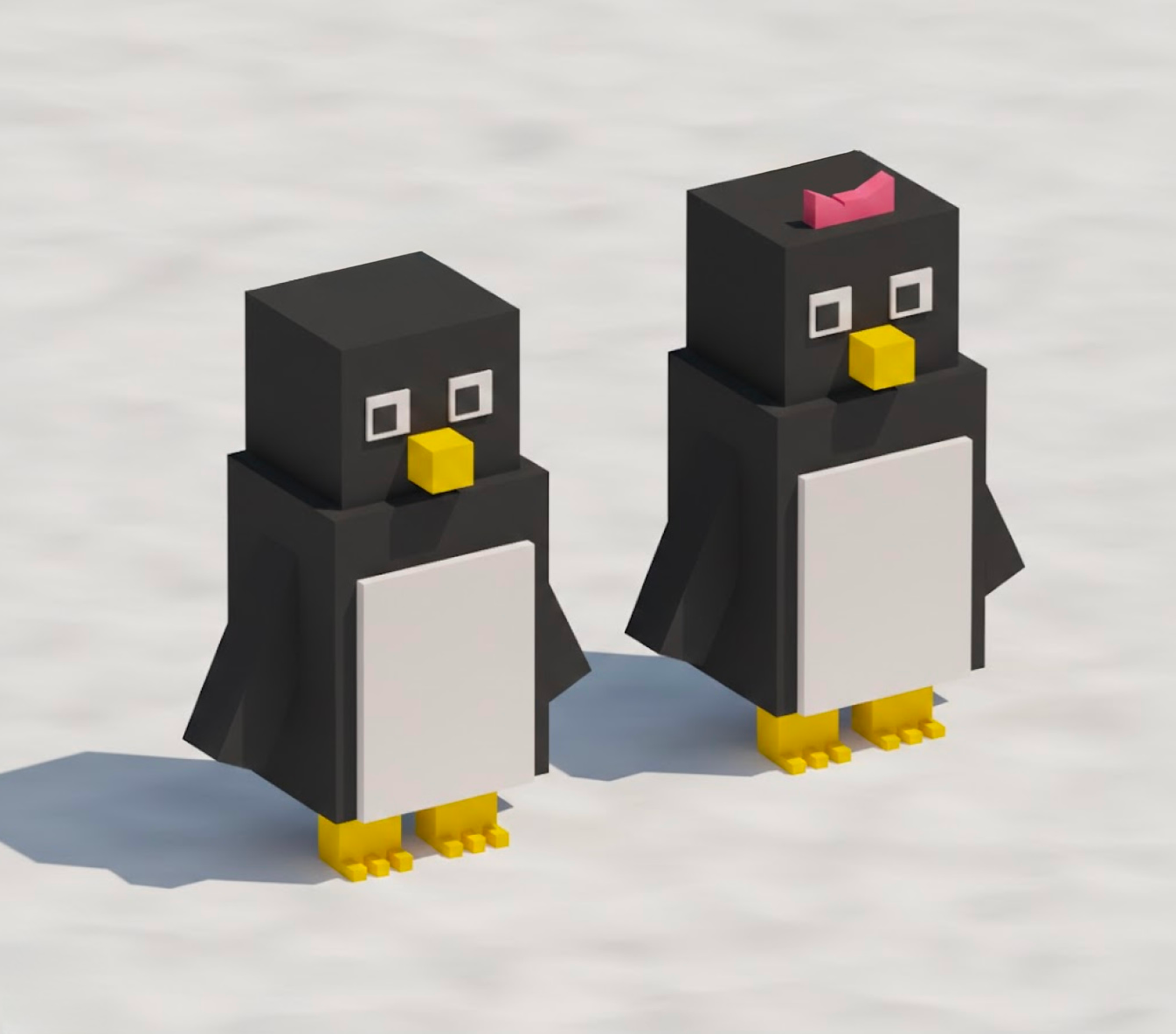 Laila and Waddler, as the figurines would look